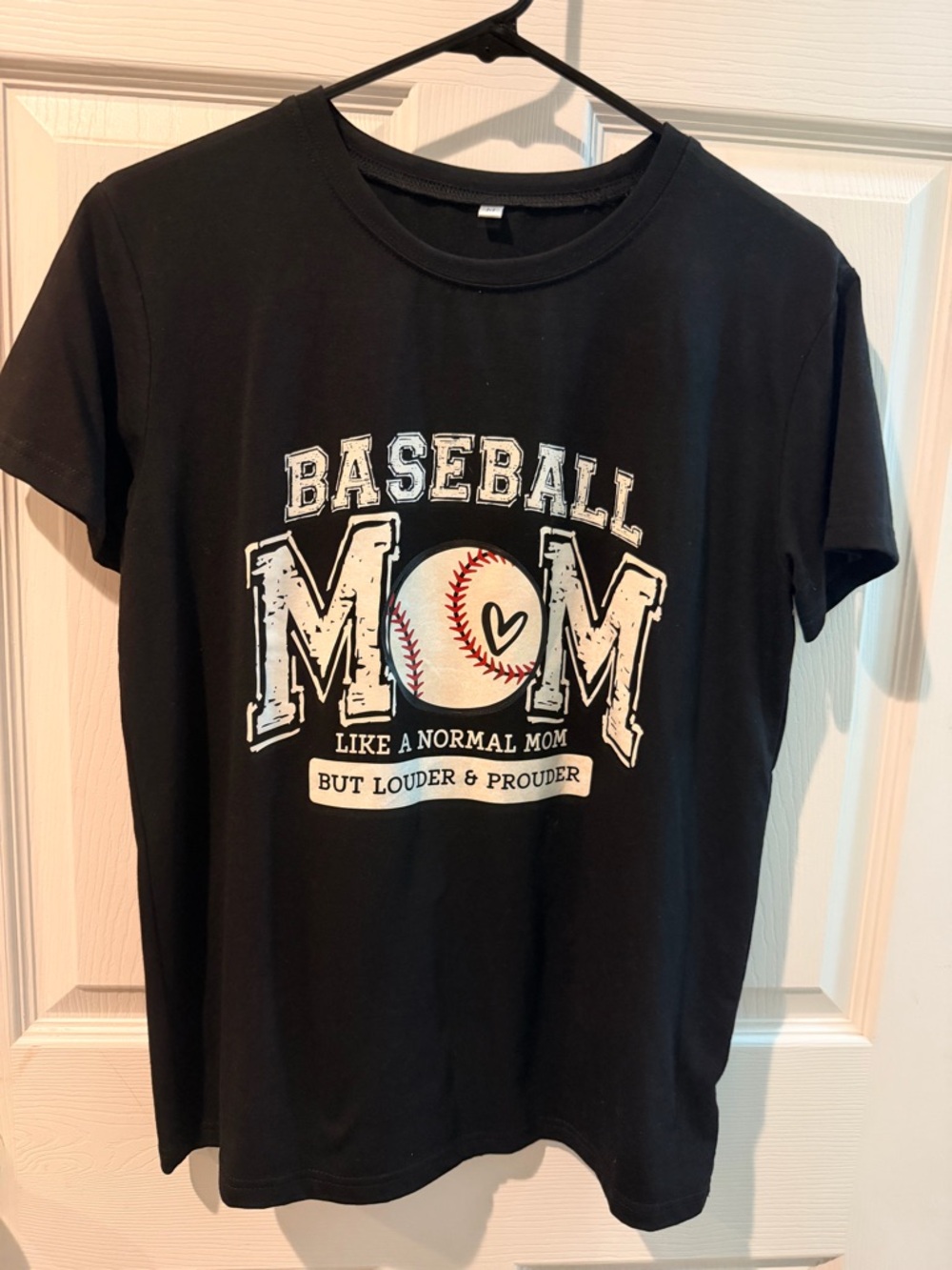 Source Unknown Black 'Baseball Mom' Graphic Tee